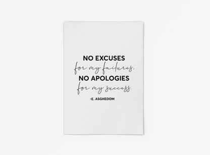 No Excuses