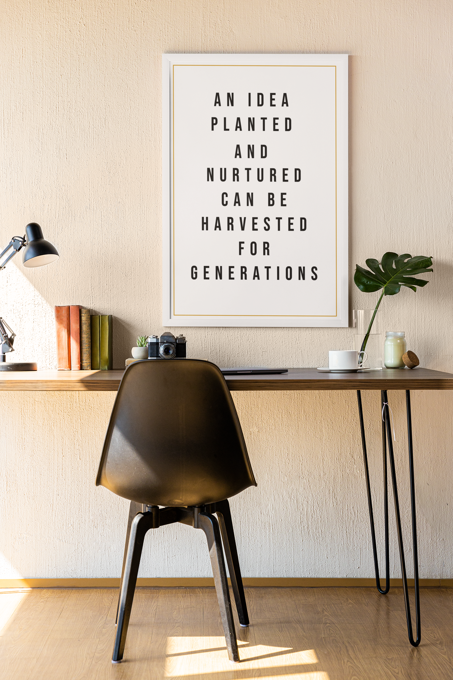 Motivational wall art for home or office